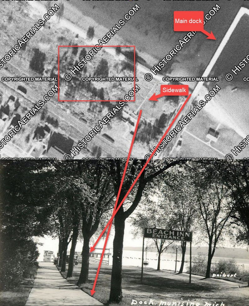 Beach Inn - Aerial Photo Comparison (newer photo)